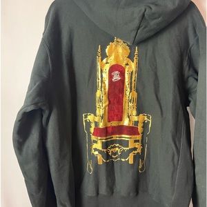 PROHIBIT Men’s Black Hoodie Suede king chair XL